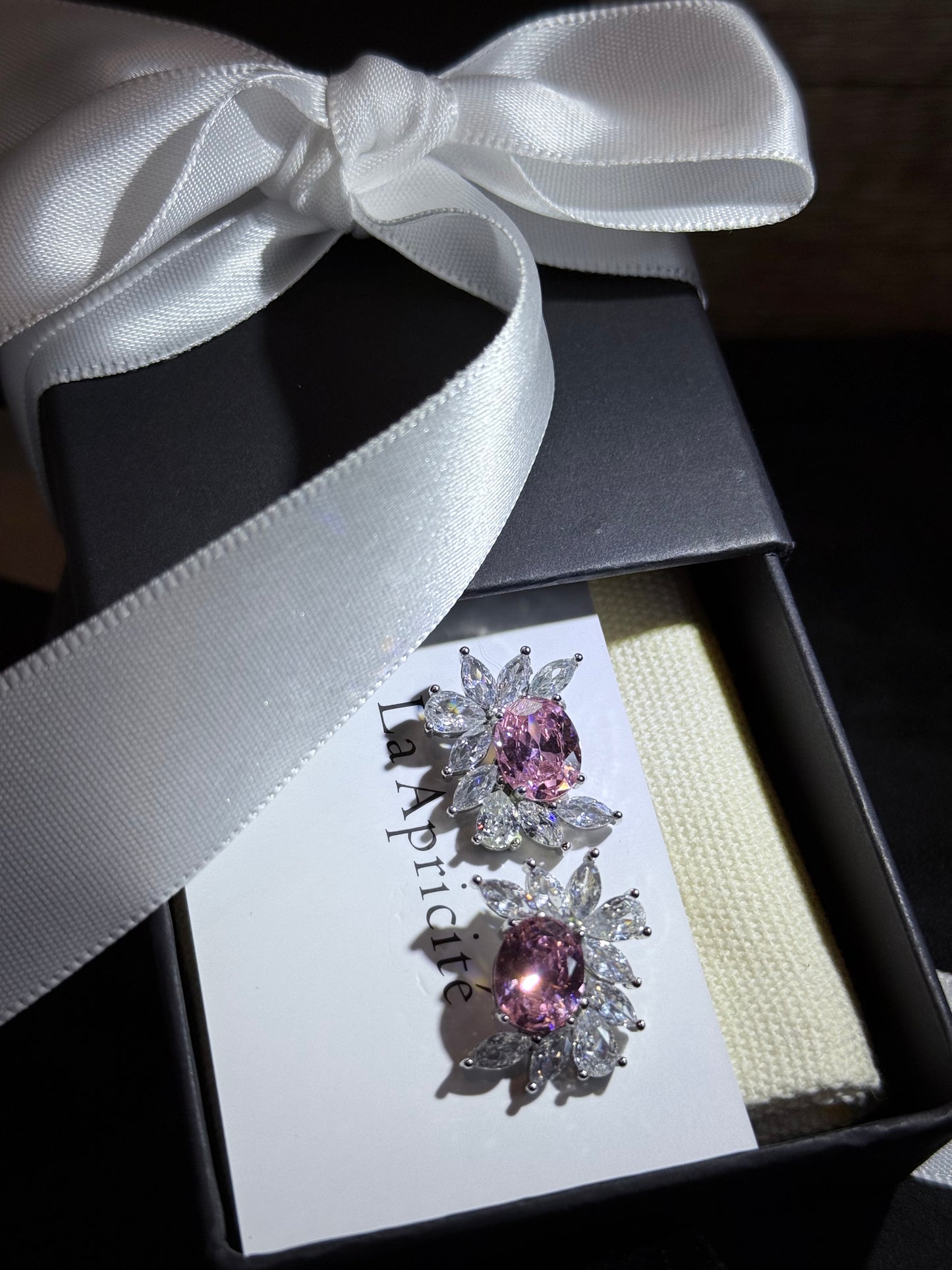 Pink Diamond Earring