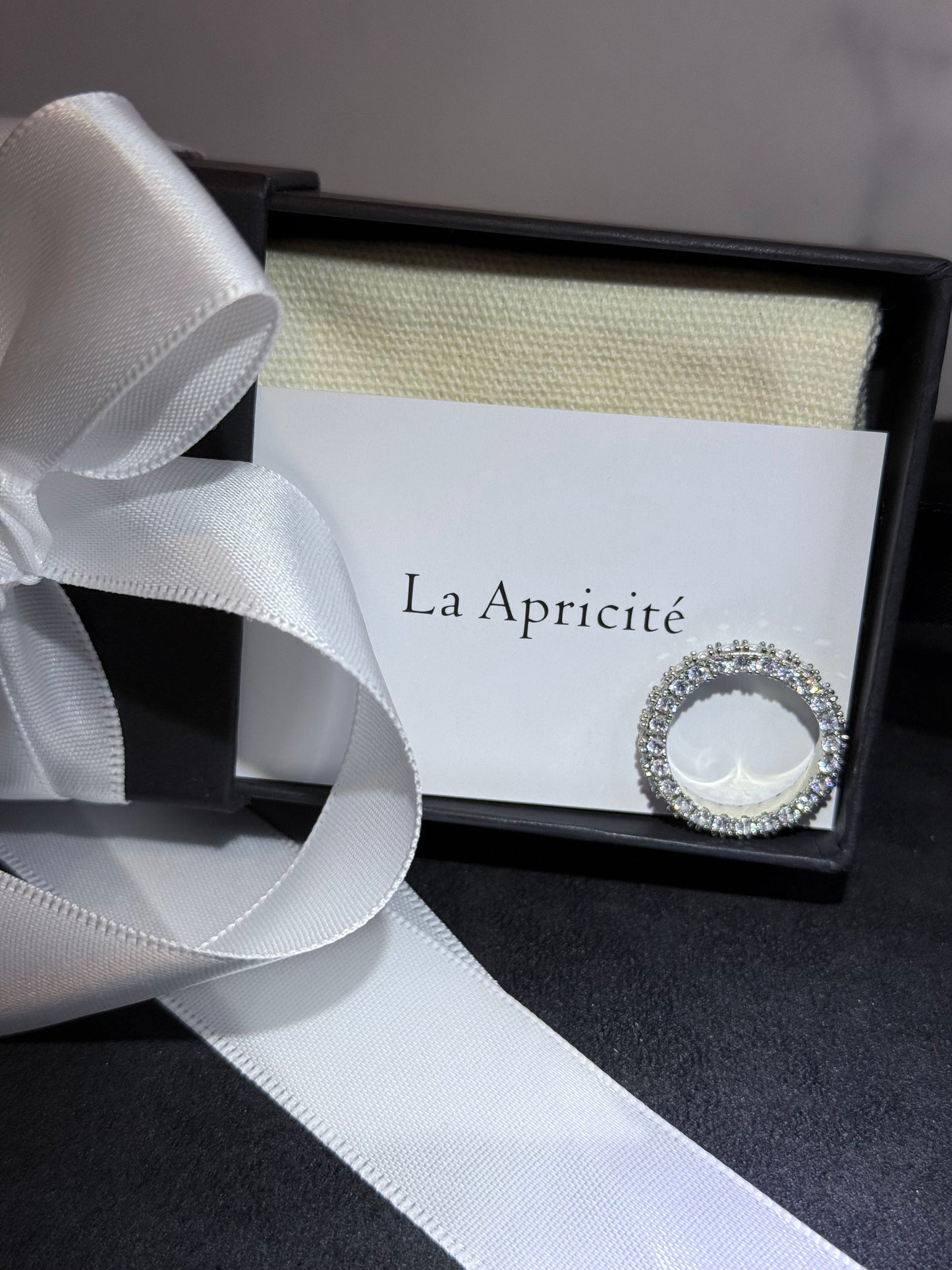 Round Pave Diamond Ring