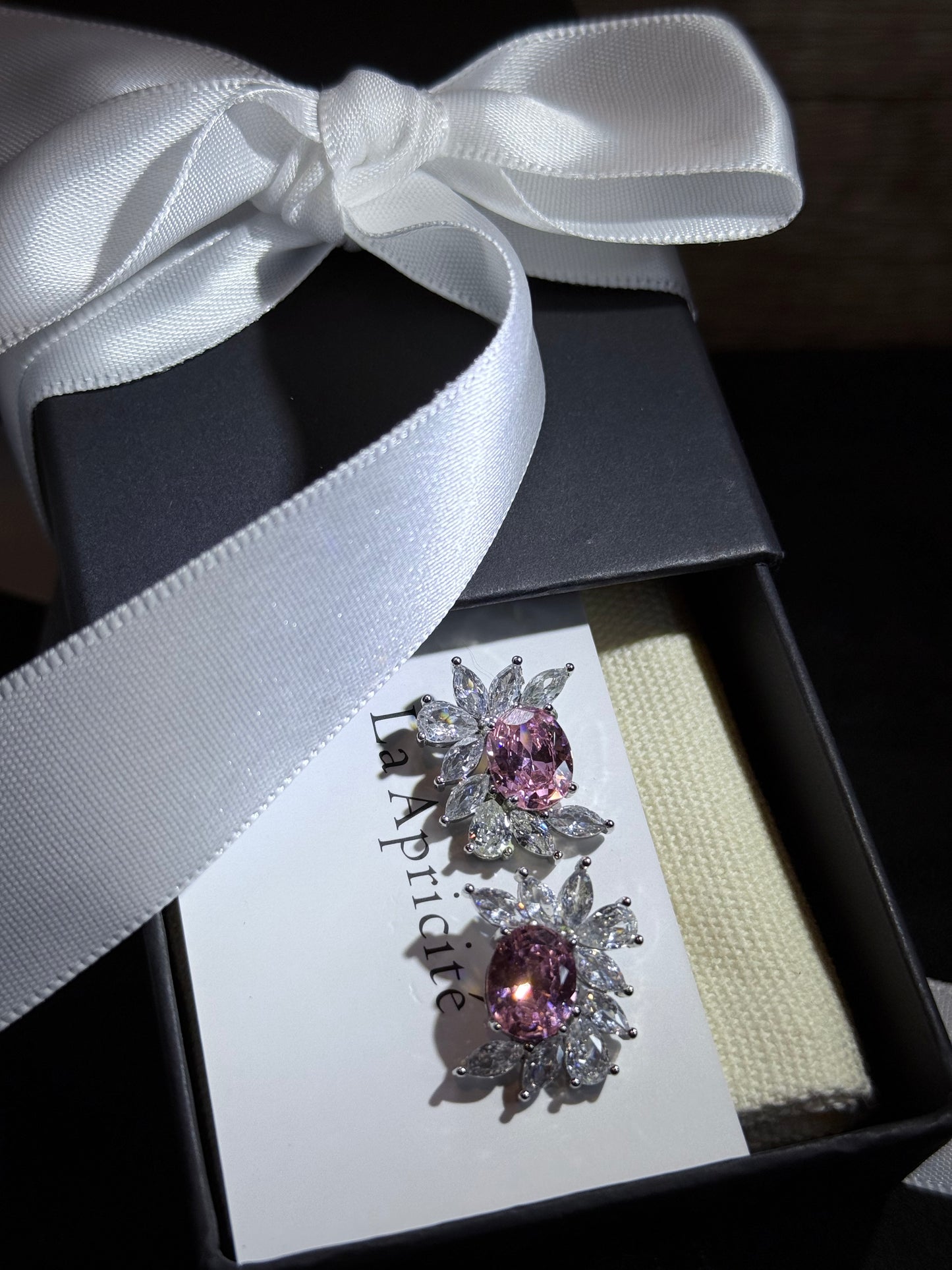 Pink Diamond Earring