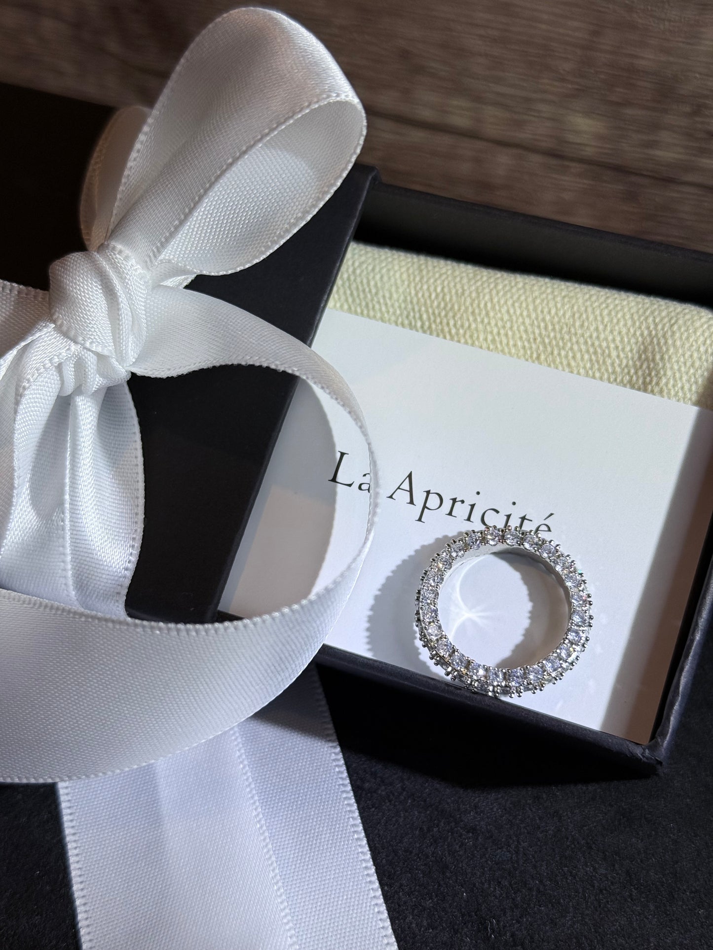 Round Pave Diamond Ring