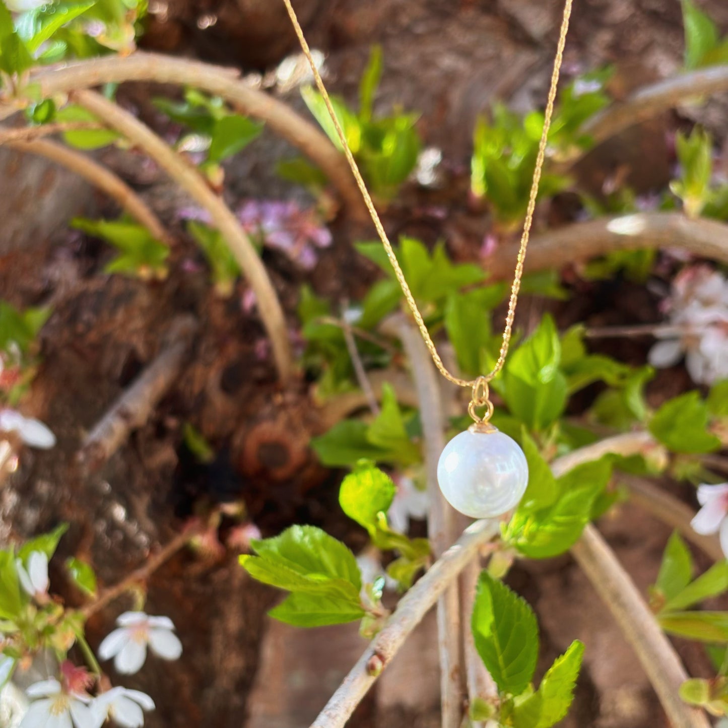 18K Gold Pearl Pendant