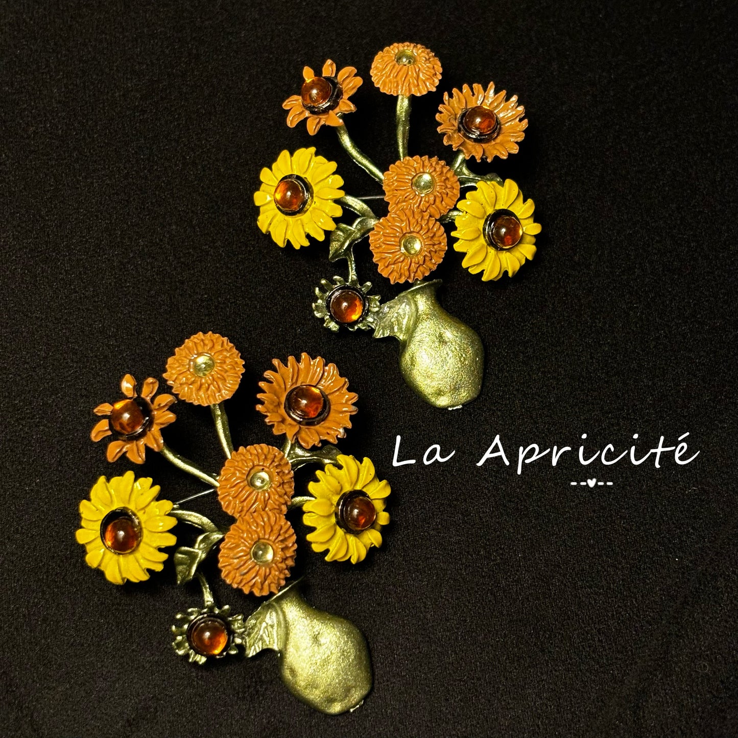 Vincent's Sunflower Brooch