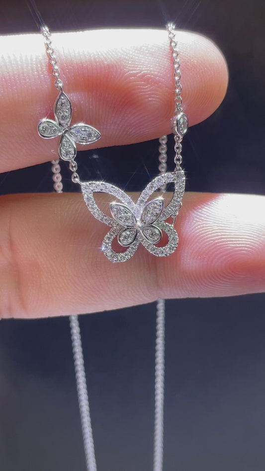 Butterfly Diamond Necklace